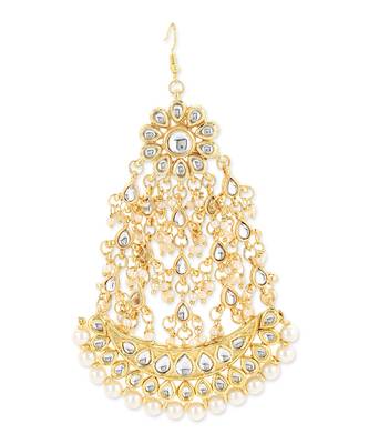 Gold kundan jhoomar 2