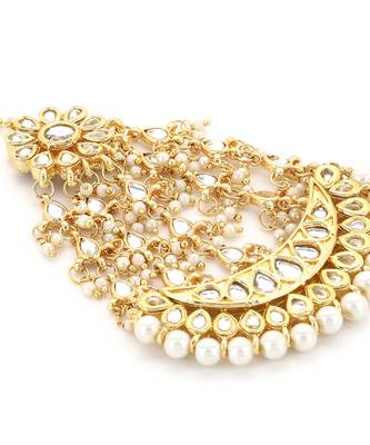 Gold kundan jhoomar 3