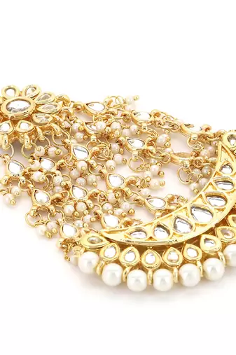 Gold kundan jhoomar