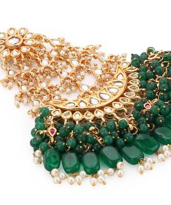 Gold kundan jhoomar 3