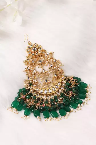 Gold kundan jhoomar