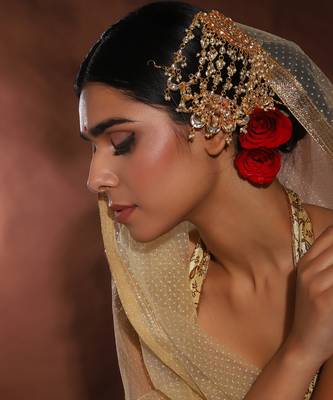 Gold kundan jhoomar 1