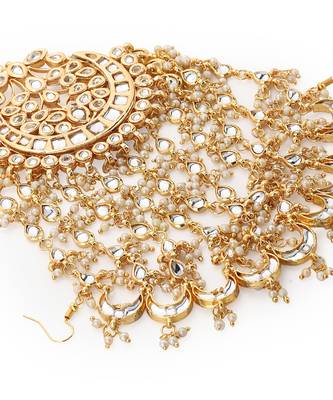 Gold kundan jhoomar 3