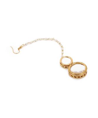 Gold kundan maang tikka 3