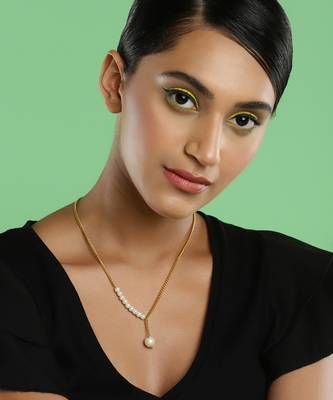 White gold plated handcrafted necklace 1