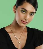 White gold plated handcrafted necklace