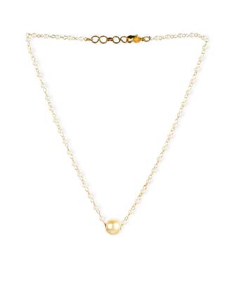 White pearl beaded necklace 4