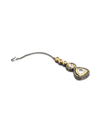Dual plated kundan maangtikka 4
