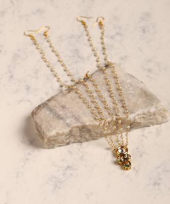 Gold plated kundan mathapatti 2