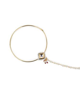 White multi beaded nose ring 5
