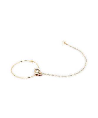 White multi beaded nose ring 3