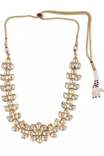 White kundan neckpiece