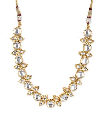 White kundan neckpiece 3