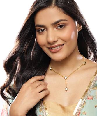 White kundan neckpiece 1