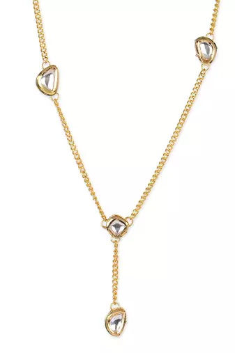 White kundan neckpiece