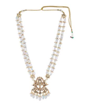 Pastel gray kundan neckpiece 4