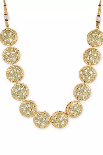 Golden kundan neckpiece
