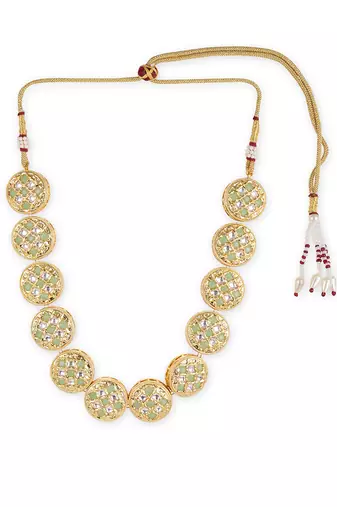 Golden kundan neckpiece