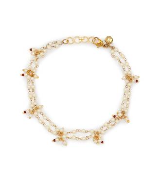 White kundan anklets 2