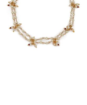 White kundan anklets 4