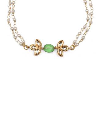 Green kundan anklets 4