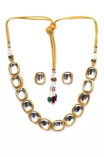 Gold kundan choker set
