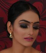 Gold dual kundan stone with earrings