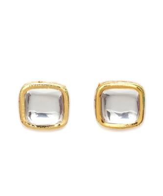 Gold kundan studs 1