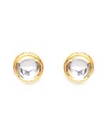 Gold kundan studs