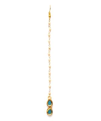 Gold kundan maang tikka 3