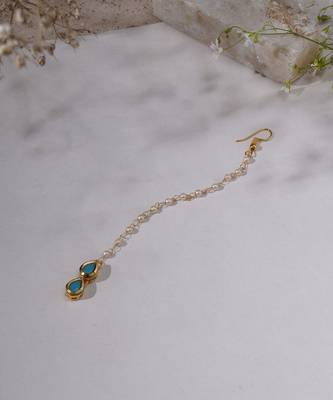Gold kundan maang tikka 4