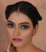 Dual tone kundan maang tikka