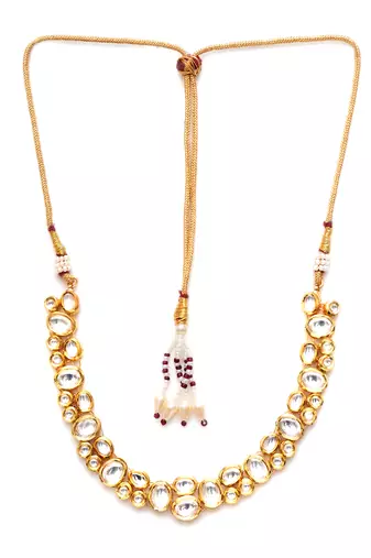Gold kundan neckpiece