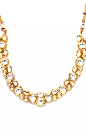 Gold kundan neckpiece