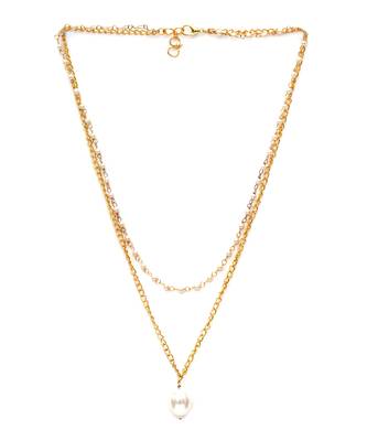 Gold layered pearl and gold neckpiece 2