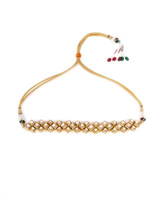Gold kundan & pearl neckpiece 3