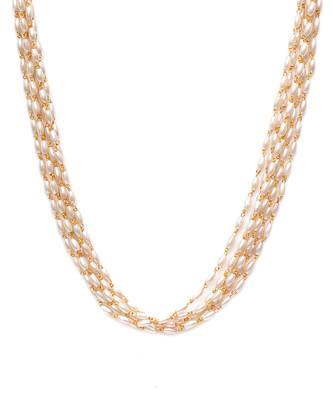 Gold layered pearl neckpiece 4