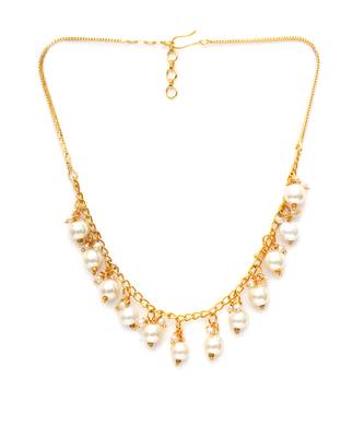 Golden pearl neckpiece 3