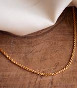 Radha's creations thin baby chain 18" one gram gold