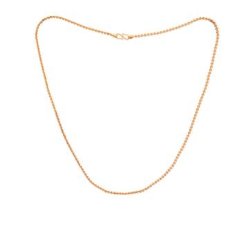Radha's creations thin baby chain 18" one gram gold 4