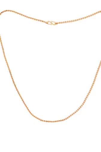 Radha's creations thin baby chain 18" one gram gold