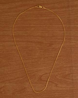  thin baby chain 18" one gram gold 2