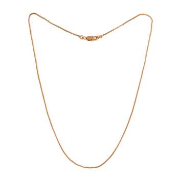  thin baby chain 18" one gram gold 3