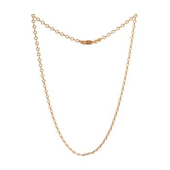  thin baby chain 18" one gram gold 3