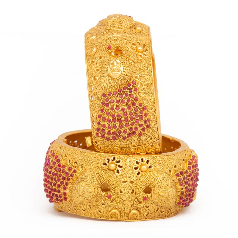 Premium Quality Brass Openable Kada/Bangle Set of 2 for Women