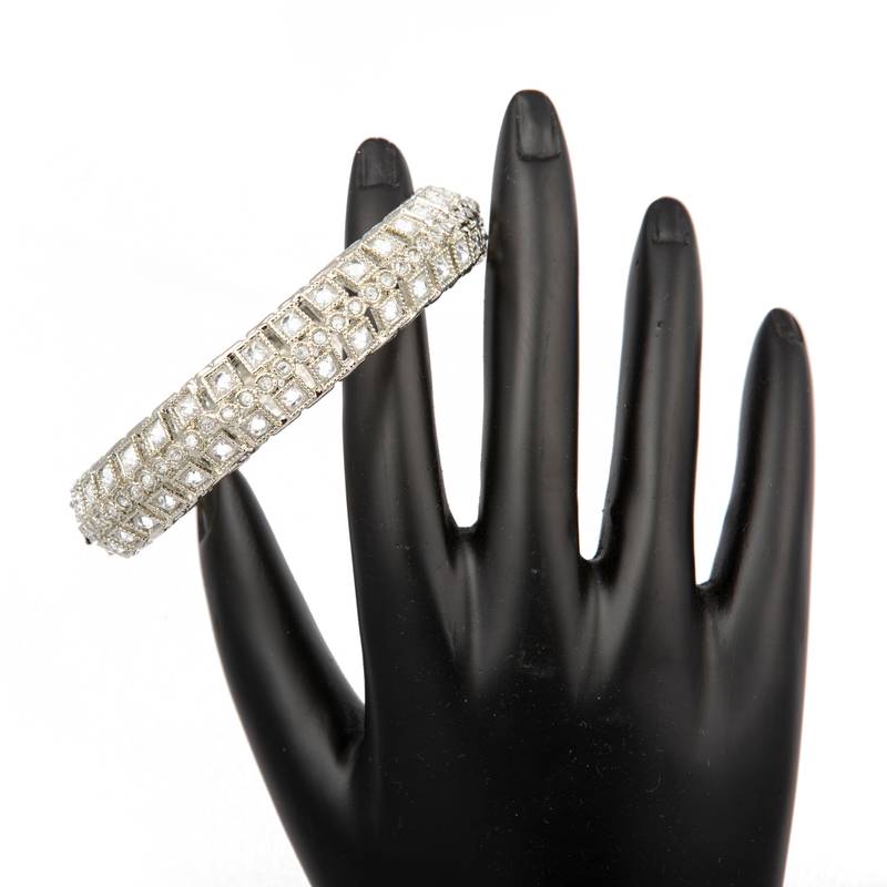 Silver Plated Brass Kada/Bangles Set