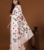 Polka Dot Georgette Jari Printed Saree
