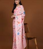 Dusty Pink Georgette Saree