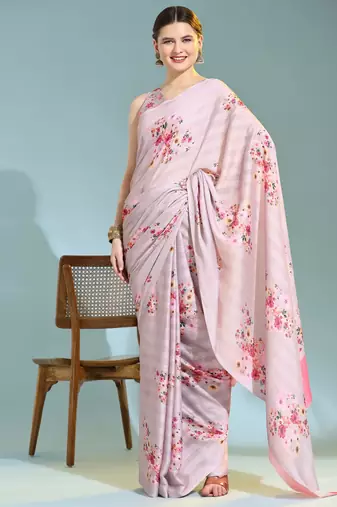 Floral Print Saree