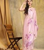 Light Purple Floal Saree